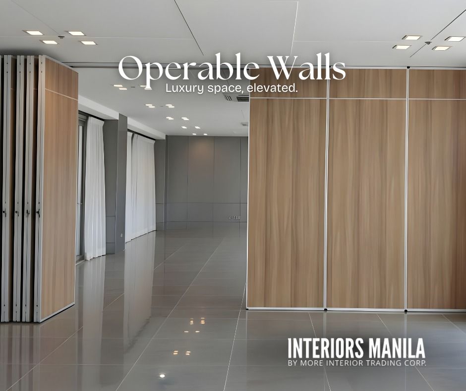 Interiors Manila Operable Wall - Flexible Space Solutions (Category: Construction & Building Materials) located in Caloocan City. Submitted by fastcrystal_973476 (Listing ID 1463813029, Image 2). Description: “Our operable wall systems combine style, flexibility, and privacy-perfect for modern offices, hotels and functional halls" • Redefining office spaces with smart, flexible design. • One space, infinite possibilities. • Flexible space managem