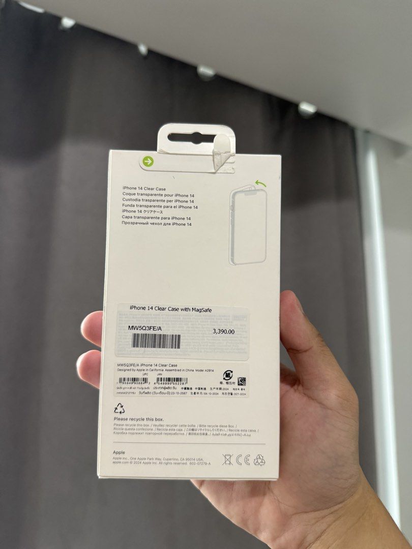 Iphone 14 Apple Clear Case (Category: Cases & Sleeves) located in Mandaluyong City. Submitted by kier_ad (Listing ID 1463804252, Image 2). Description: Bnew and sealed Apple Clear Case For iphone 14 Last price already From powermac Location: Mandaluyong.