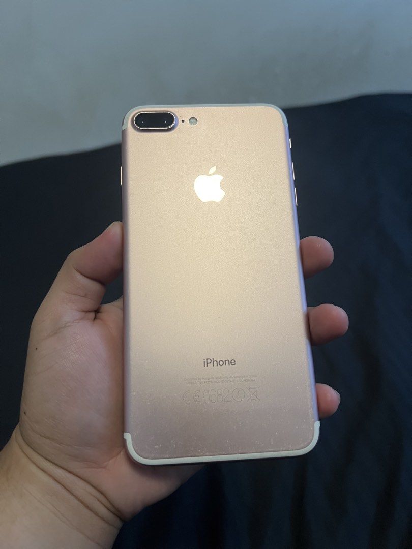 iPhone 7 Plus - Rose Gold - 32gb + Spigen Case (Category: iPhone 7 Series) located in Quezon City. Submitted by rrzegg (Listing ID 1463809229, Image 2). Description: IPhone 7 Plus Rose Gold 32gb +First Owner, Bought in Powermac +68% Battery Health (Still Original Battery) +Working Fingerprint +Working Front/Back Camera +Working All Buttons +Working Mic and Speaker +No Sim Restriction +White Spigen Case Included - No Box, Unit and Case Only Issue: