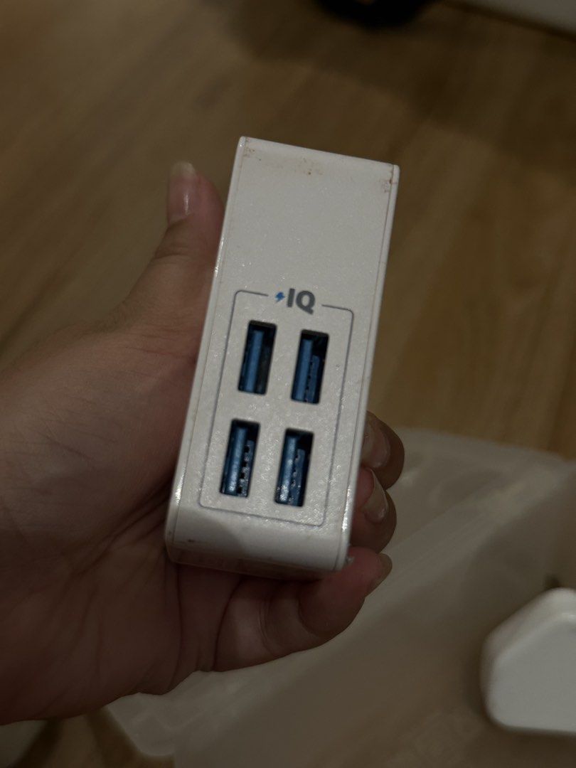 Iphone (3) and Anker Charger (1) (Whole Set) (Category: Chargers & Cables) located in Pasig City. Submitted by atticstreet (Listing ID 1463899779, Image 2). Description: This includes the storage box and all the cables and chargers. Iphone and Anker..