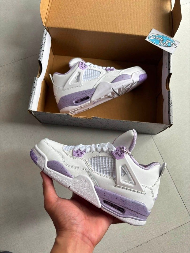 J4 PURPLE OREO (Category: Sneakers) located in Manila. Submitted by solefly_mnl.26 (Listing ID 1463818846, Image 2). Description: J4 PURPLE OREO bnew 1799+sf available sz 36 to 40 womens actual pic posted!!! onhand ready to lalamove/ship via jrs novaliches qc area dm us for orders📩 fb page: solefly mnl v2.