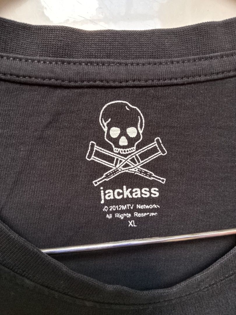 JACKASS •2012 MTV Network (Category: Tshirts & Polo Shirts ) located in Batangas. Submitted by 68.thrifts (Listing ID 1463790638, Image 2). Description: 19 x 28 / XL on tag 📌 need wash.