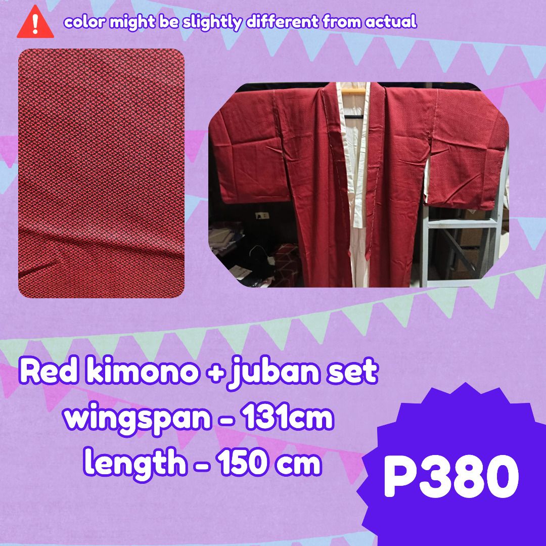 Japanese Kimono (Category: Home Improvement Tools & Accessories) located in Calamba. Submitted by yumiyowww (Listing ID 1463783645, Image 1). Description: Authentic Japanese Kimono for Adults See pic for dimensions WYSIWYG preloved.