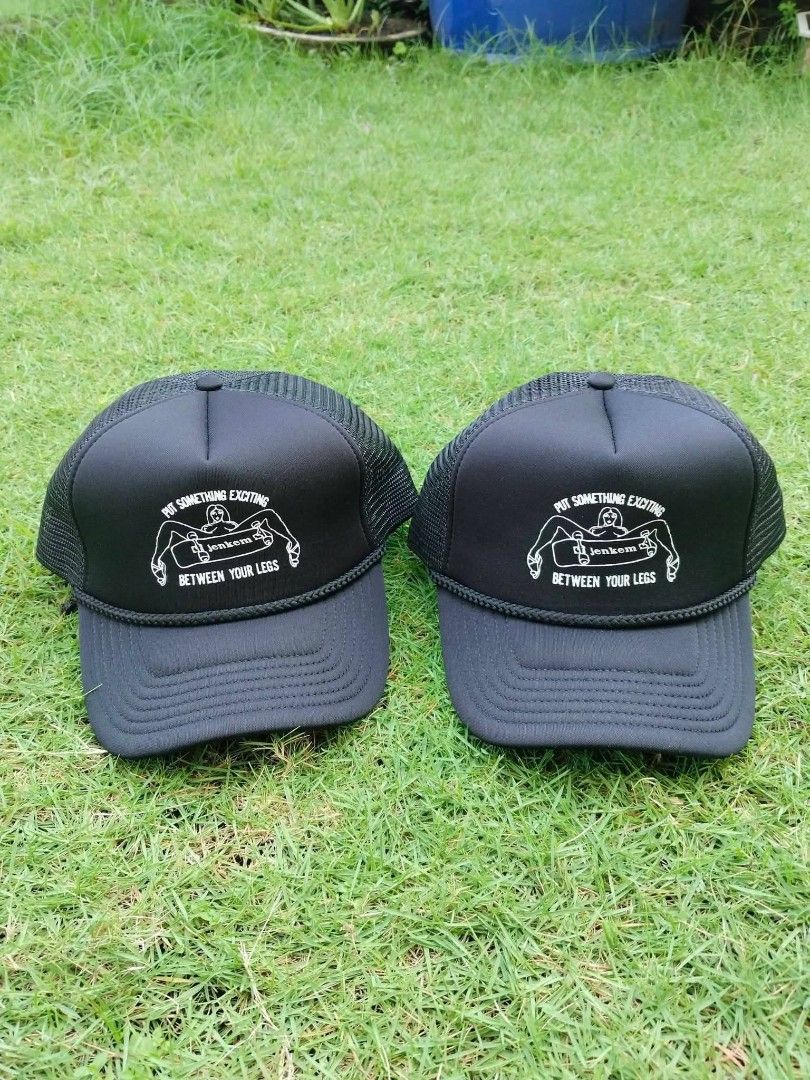 Jenkem hat (Category: Caps & Hats) located in Legazpi City. Submitted by genobecollectives (Listing ID 1463872989, Image 1). Description: Jenkem mag trucker hat 700 free sf Baka sawa kana sa thrasher 🤣 One size fits all Excellent condition pa yan 2pcs. Available Dm📩📩📩 .