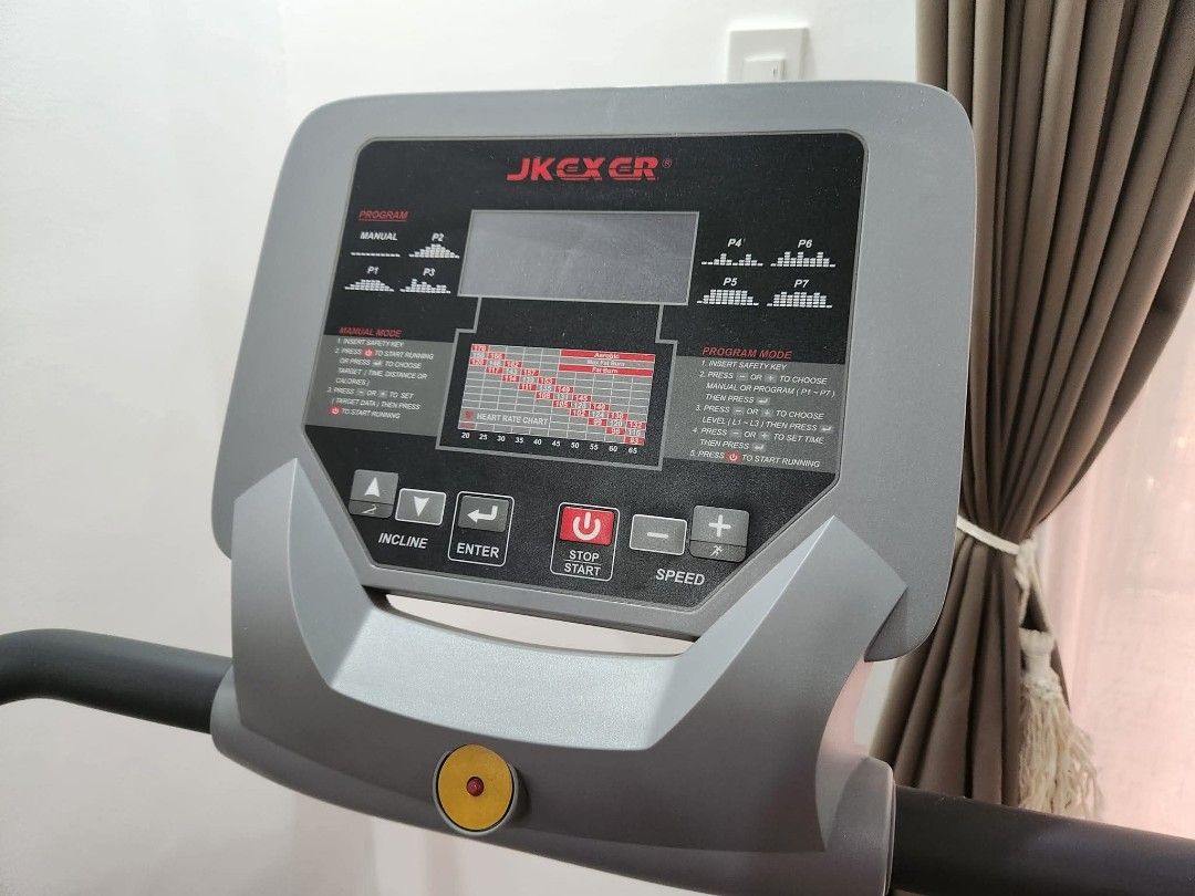 JK Exer VIP 698 Home Treadmill (Category: Cardio & Fitness Machines) located in Manila. Submitted by bluecore07 (Listing ID 1463926738, Image 2). Description: • Model: JK Exer VIP 698 • Made in Taiwan 🇹🇼 • Maximum Speed: 14 km/h • 14 Built-in Workout Programs • Heart Rate Sensors for monitoring your pulse • Suitable for walking, jogging, and running at home • Sturdy design with safety handrails and easy-to-use console • Great for maintaining yo