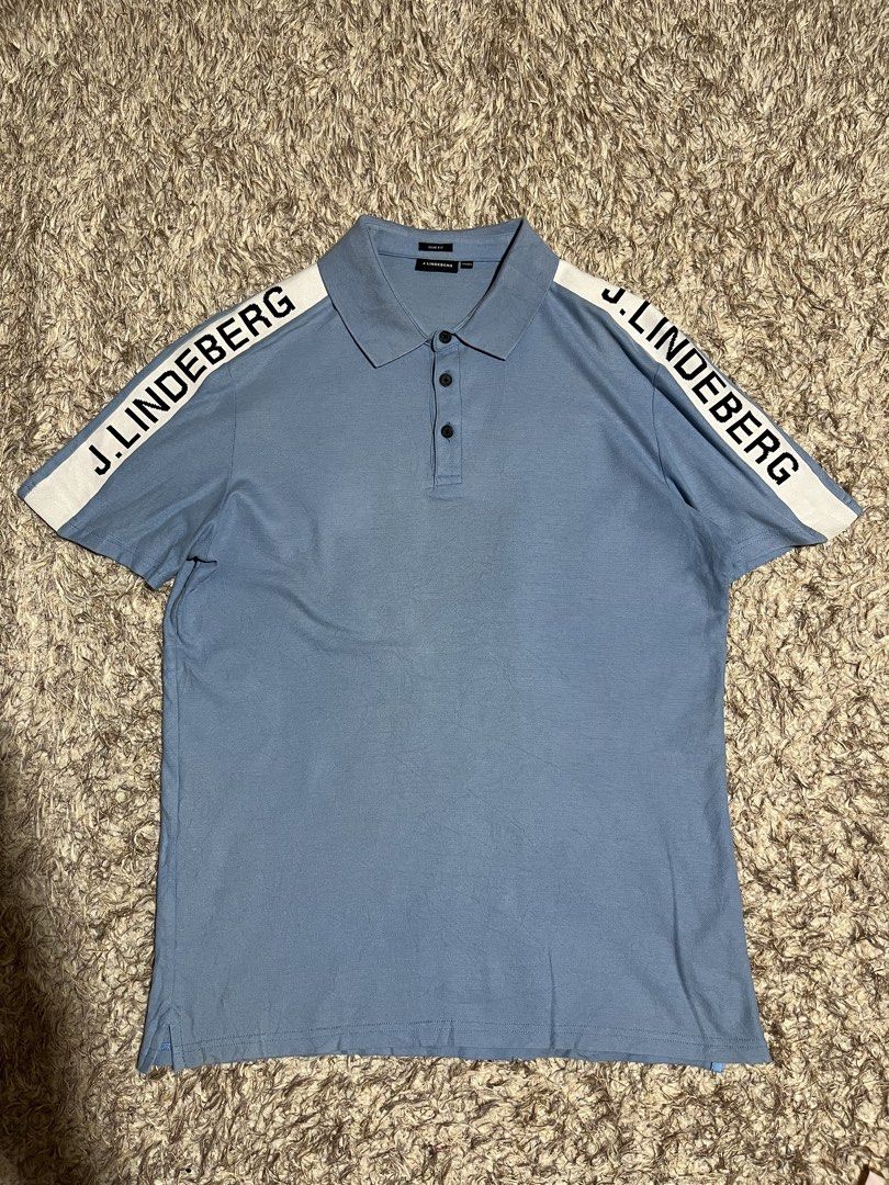 j.lindeberg Polo Shirt (Category: Luxury Apparel) located in Valencia. Submitted by bordzsthrift (Listing ID 1463929245, Image 1). Description: Size Medium Dimes: 20.5 X 27.5 Exellent Condition .