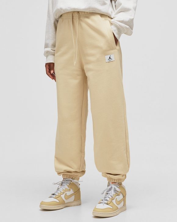 Jordan Flight Fleece Sweatpants Cream (Category: Joggers) located in Sorsogon. Submitted by johnmichae69459 (Listing ID 1463867574, Image 2). Description: - Cream colored Jordan sweatpants - Comfortable cotton and polyester blend - Elastic waistband with adjustable drawstring - 28 to 34 waistline - 37 lenght - Jogger style with elastic cuffs for a snug fit - Small Jordan Flight logo patch on the left leg - Ideal for everyday casual wear.