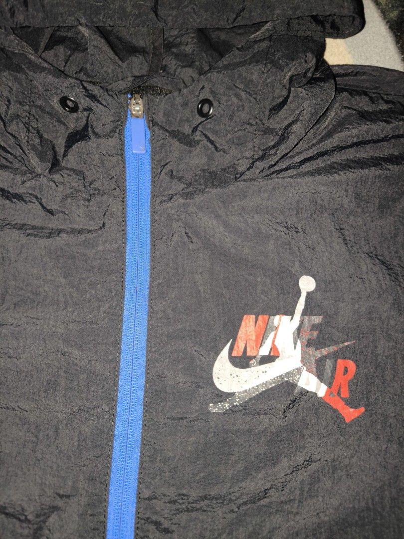 Jordan Nike Air Windbreaker Jacket Black (Category: Coats, Jackets and Outerwear) located in Manila. Submitted by fljaoti27 (Listing ID 1463814609, Image 2). Description: Nike collab Windbreaker Large.
