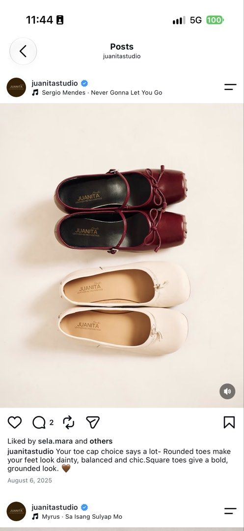 Juanita Studio Meat in Deep Red (Category: Flats & Sandals) located in Makati City. Submitted by _daniellego (Listing ID 1463773960, Image 2). Description: Selling for the same SALE price I got it for Complete packaging Worn to fit only RFS too big Shipping fee c/o buyer.