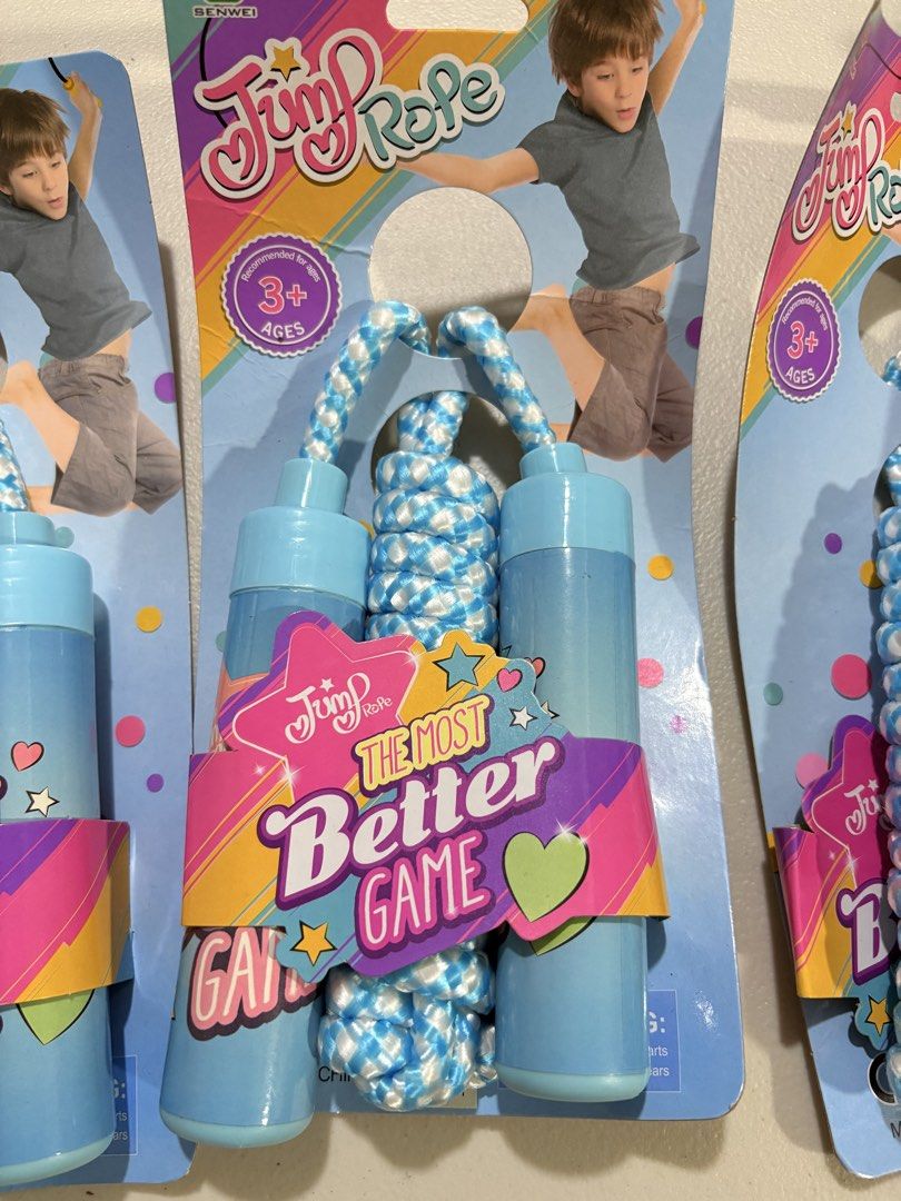 Jump Rope (Category: Kids Toys) located in Marikina City. Submitted by thrifty_trinkets_by_anais (Listing ID 1463780322, Image 2). Description: 🌸 Selling own preloved/brand new items for less - EVERYTHING is negotiable as long as REASONABLE in price 🤗 🙏🏻 Please also check my account for more marked down items 🫶 📍Marikina near S&R/Uniqlo 💳 Maribank/Maya/Gcash 🏍️ Grab/Lalamove/J&T (by schedule) 🗓️ Offers/Reservations will be honored for 1-