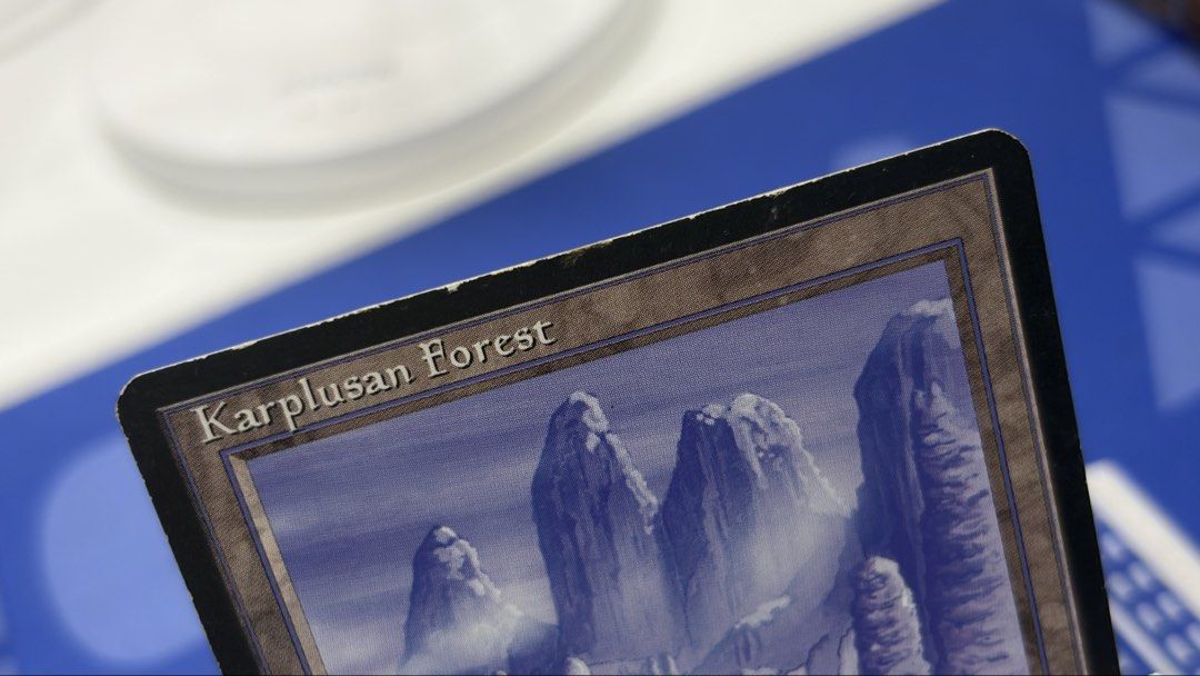 Karplusan Forest Rare (Category: Raw Singles) located in Cavite. Submitted by jace.themerchant (Listing ID 1463754675, Image 3). Description: Karplusan Forest - Ice Age - MP Magic the Gathering .