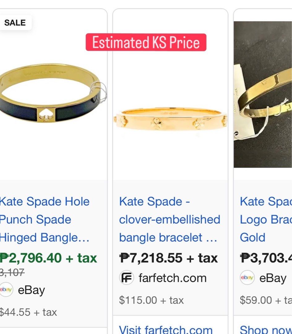 Kate Spade Silver & Gold Flower Bangle Bracelet (Category: Luxury Accessories) located in Quezon City. Submitted by megchrisanne (Listing ID 1463934990, Image 3). Description: Brandnew Katespade twotoned .