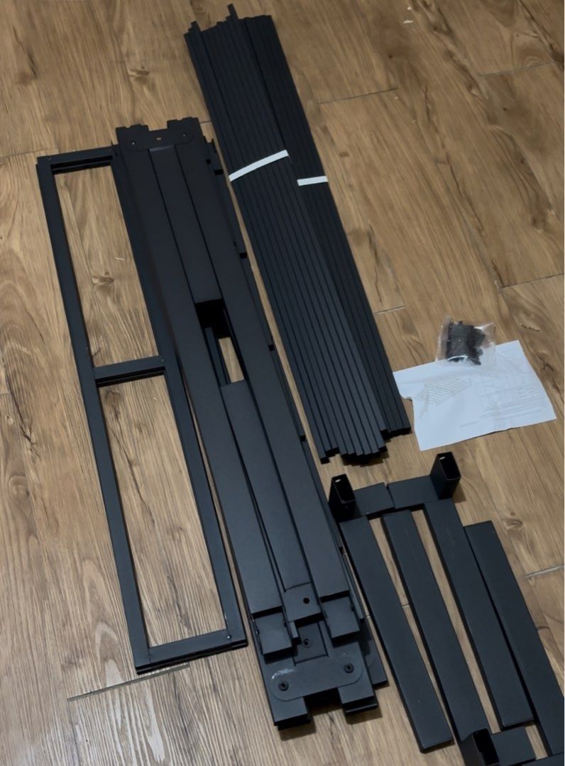 King Size Metal Bed Frame (180x200cm) (Category: Bed Frames & Mattresses) located in Makati City. Submitted by luckyalee (Listing ID 1463932071, Image 2). Description: - King Size Bed Frame - Dimensions: 180cm x 200cm - Height: 34cm - Strong Load Capacity: Supports up to 700 lbs - No Box Spring Required - Easy to Assemble - All Parts Included in the Box.