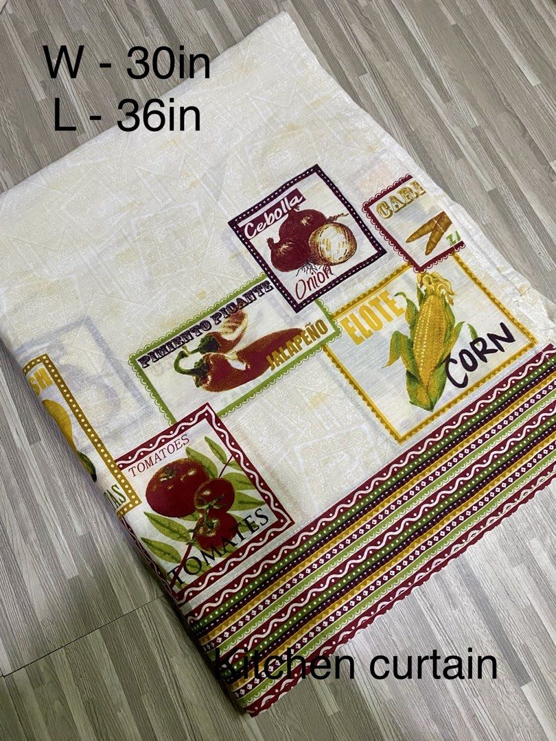 Kitchen curtain 2pcs (Category: Curtains & Blinds) located in Manila. Submitted by pc.thrift (Listing ID 1463832513, Image 1). Description: .