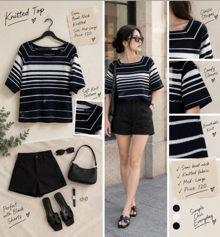Knitted tops (Category: Blouses) located in Davao. Submitted by babreeta (Listing ID 1463922321, Image 2). Description: knitted tops size: M-L.