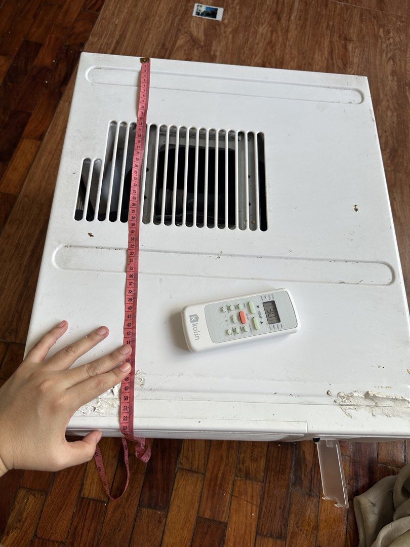 Kolin Window Type Aircon with Remote (Category: Air Conditioning and Heating) located in Apalit. Submitted by mintymatcha (Listing ID 1463872899, Image 3). Description: - Koln Window Type Air Conditioner - Includes original remote control (not sure why it’s not working nung huling gamit, maybe na lowbat) - Unit is pre-owned - Fully functional and works well 1HP Kolin Aircon Wala pang 2yrs since purchase Bihira lang gamitin, pag may bisita lang No