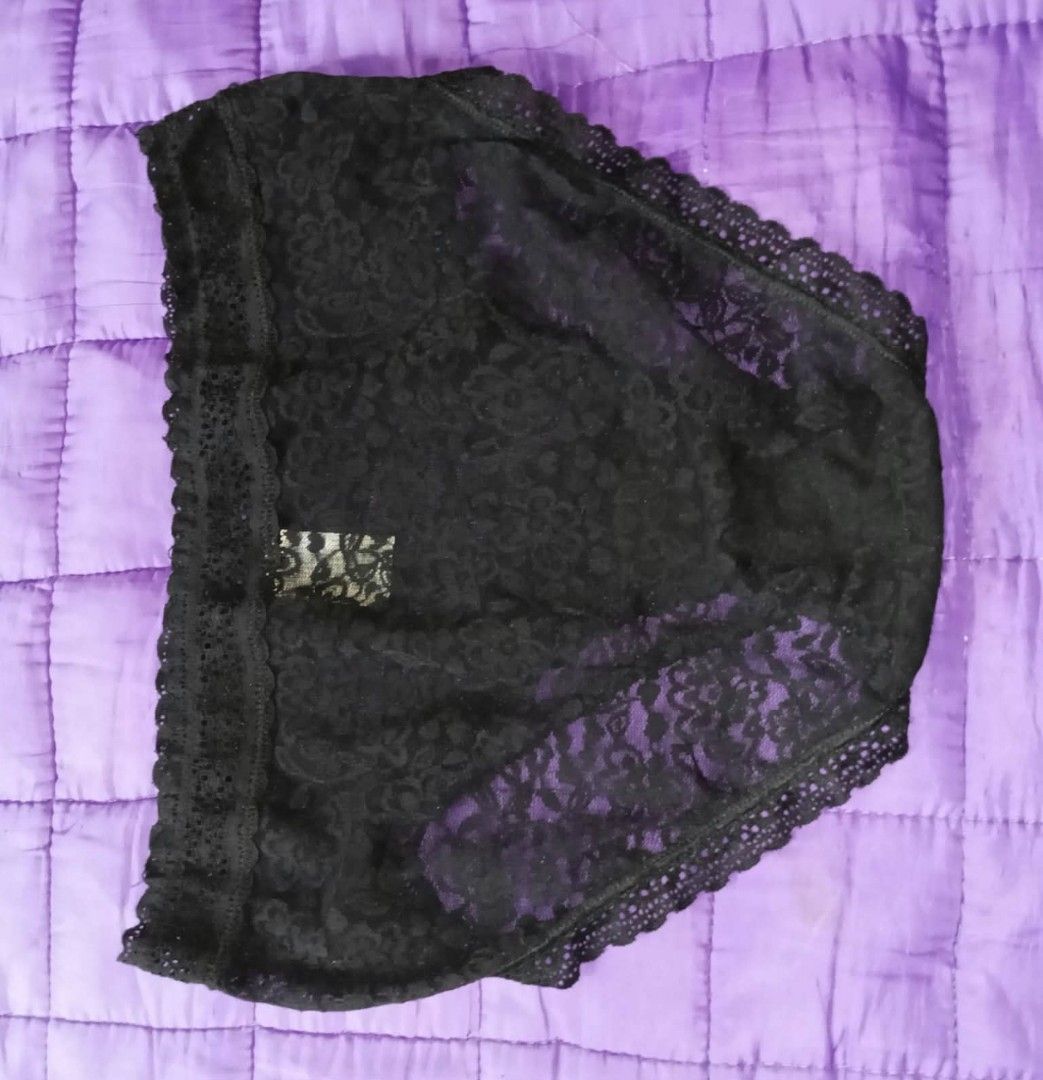Lace Black Panty Size: Large (Category: Undergarments & Loungewear) located in Navotas City. Submitted by vanilla_sandalwood (Listing ID 1463793267, Image 2). Description: -Brand: Target Collection -Lace Black Panty -Size: Large -Color: Black -Stretchy.