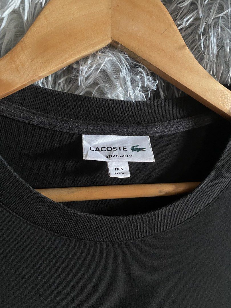 LACOSTE (Category: Tshirts & Polo Shirts ) located in Cavite. Submitted by lwrnc.444 (Listing ID 1463884877, Image 3). Description: LACOSTE COMPLETE TAGS GOOD CONDITION/MINIMAL 4 HOLE 🏷️450FREE SHIP DIMES WIDTH 22 LENGTH 28.5 DASMARIÑAS CAVITE LOC .