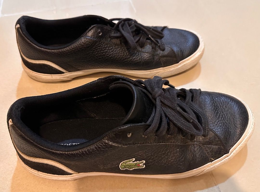 Lacoste color black shoes (Category: Casual Shoes) located in Cebu City. Submitted by goodwill-sale (Listing ID 1463870236, Image 1). Description: .