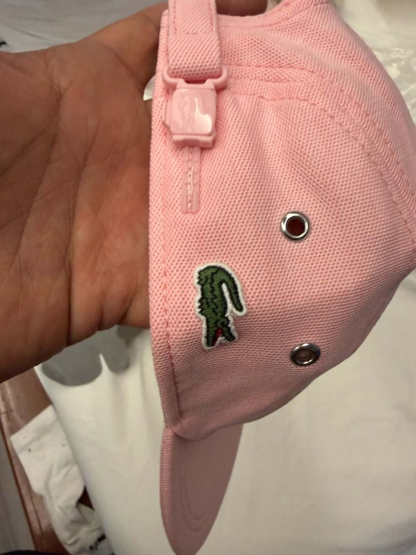Lacoste Live Pink 5-Panel Cap (Category: Caps & Hats) located in Manila. Submitted by kapyogg1 (Listing ID 1463831166, Image 3). Description: - Pink Lacoste Live cap - Classic 5-panel design - Features iconic crocodile logo on the side - Adjustable strap at the back for a comfortable fit - Made from soft pique fabric - Ideal for everyday casual wear.