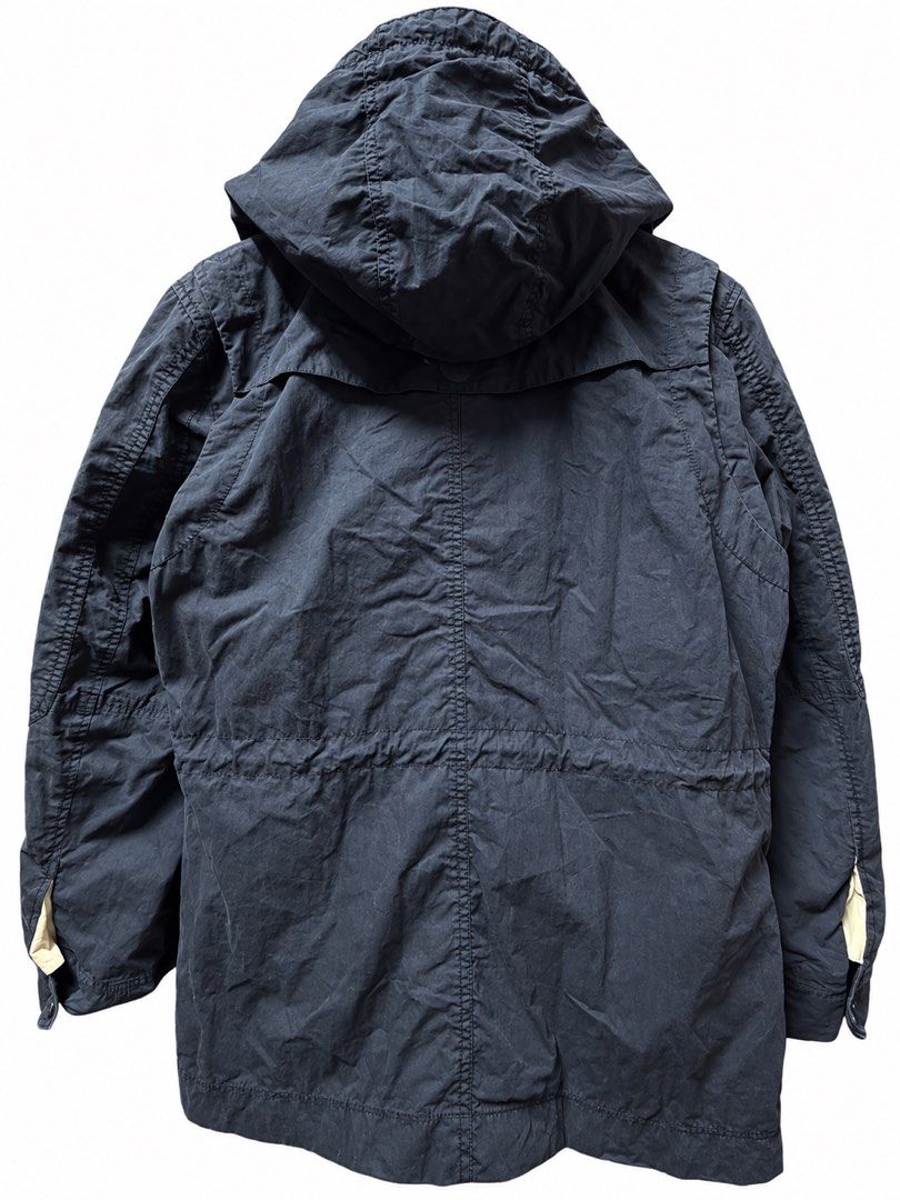 Lacoste Navy Blue Hooded Parka Jacket (Category: Coats, Jackets and Outerwear) located in Tangub. Submitted by laurbepena33002 (Listing ID 1463888419, Image 3). Description: - Authentic Lacoste Navy Blue Parka Jacket -size 50 -dimension : W23”xL29”xSL26” - Features a removable functional hood - Multiple practical pockets - Stylish beige lining - Adjustable drawstring details - Ideal for layering or as a light outerwear piece.