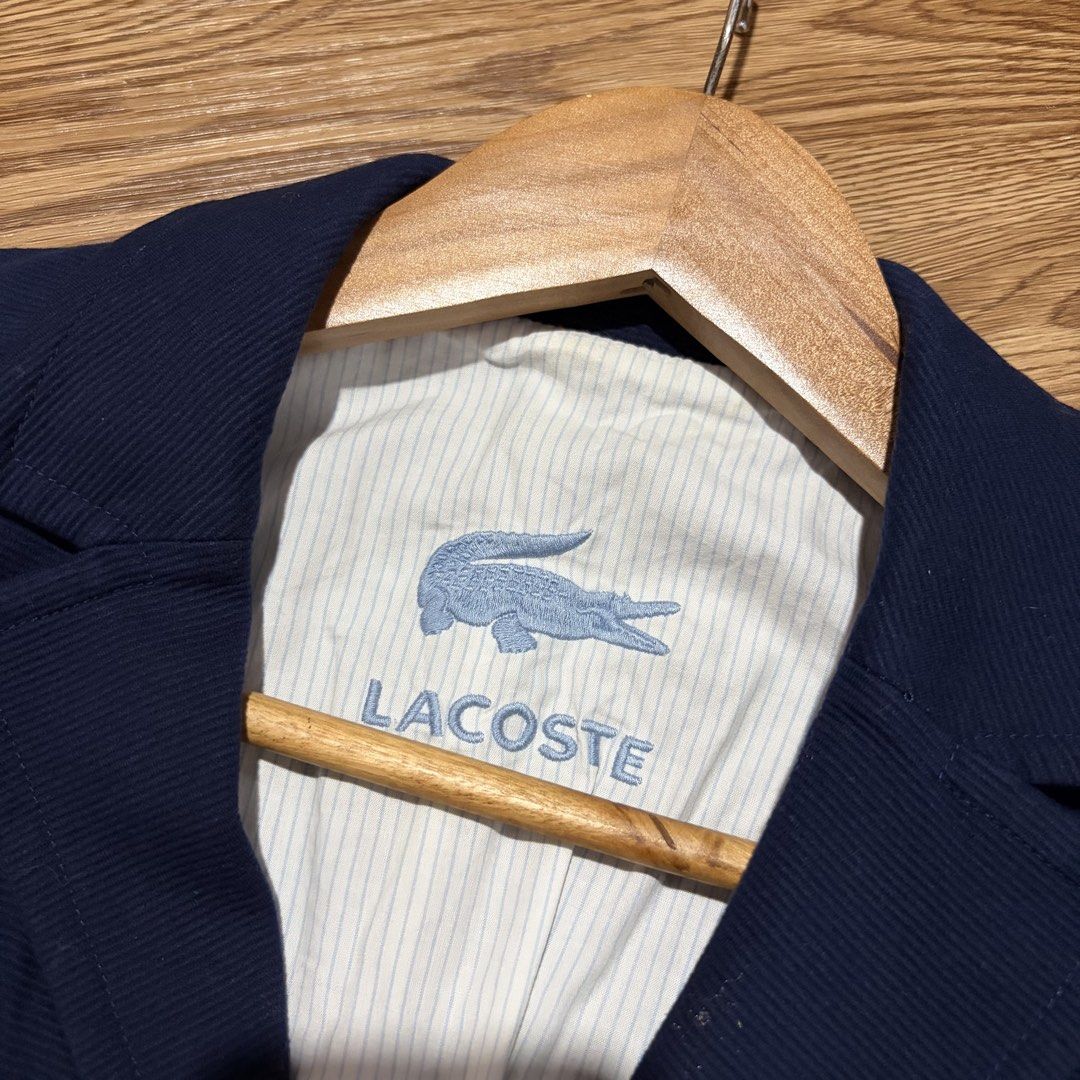 Lacoste Navy Coat Jacket (Category: Coats, Jackets and Outerwear) located in Bulacan. Submitted by frugal.search (Listing ID 1463798118, Image 3). Description: Lacoste Navy Coat Jacket Size Small Excellent condition No issue 600 pesos + shipping fee Loc: Malolos, Bulacan MOP: Gcash MOD: Jnt & Lalamove.