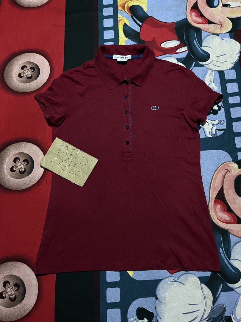 Lacoste polo shirt (Category: Others Tops) located in Iligan City. Submitted by weepescorner (Listing ID 1463802544, Image 1). Description: Size 38 17 inches armfit to armfit 24 inches Length.