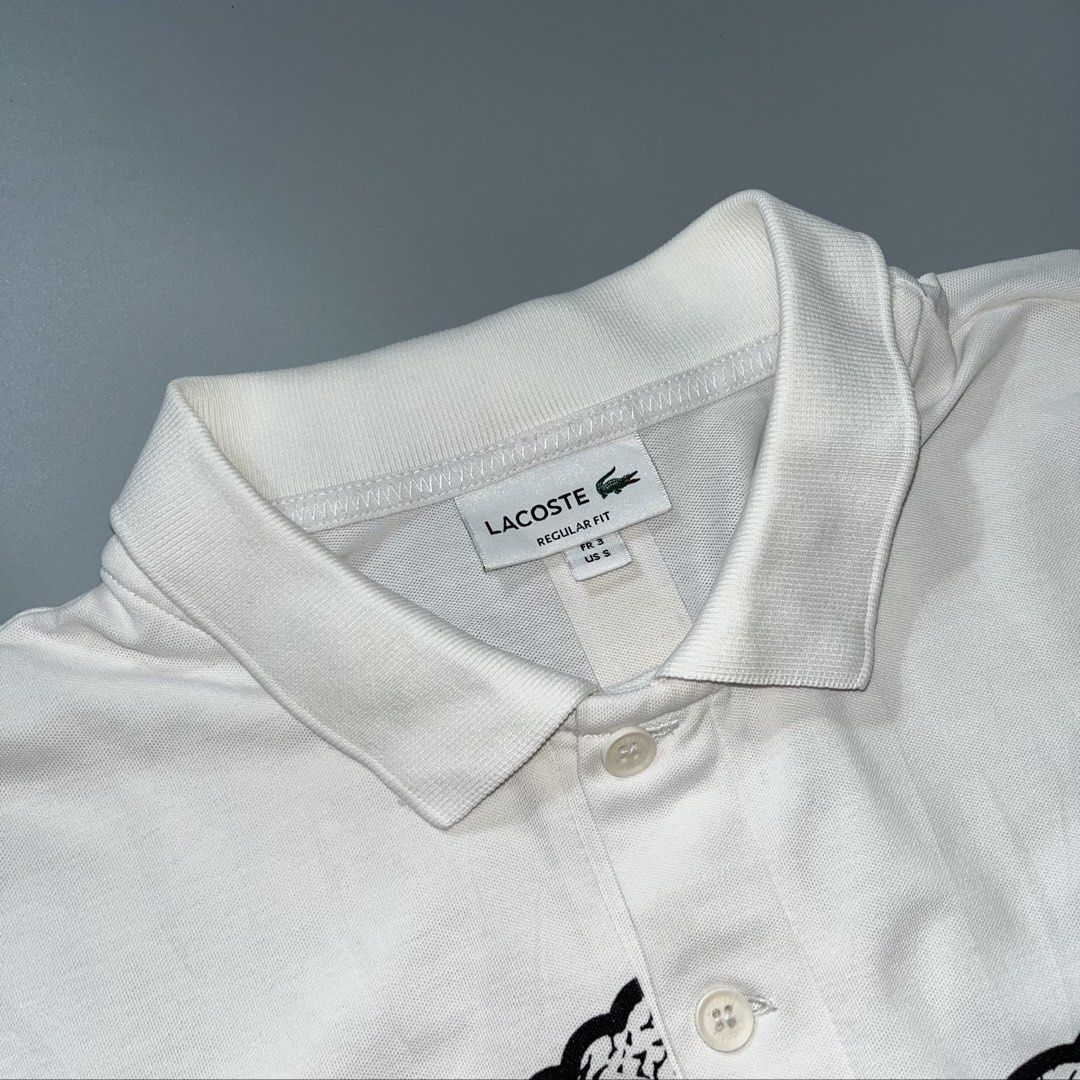 Lacoste White Polo shirt (Category: Tshirts & Polo Shirts ) located in Angeles City. Submitted by jthrifted.clothes (Listing ID 1463877160, Image 3). Description: Lacoste White Polo shirt Small 19x26-27 Good condition Color rate 9.5/10 No flaw .