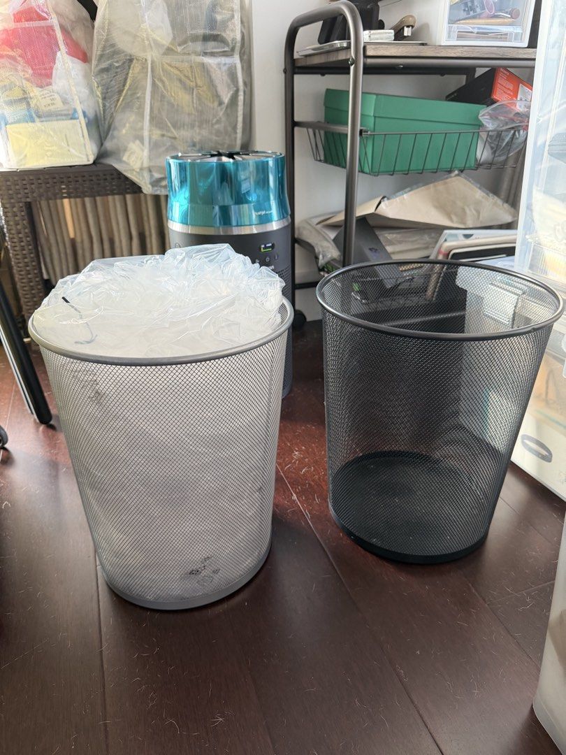LARGE METAL MESH TRASH CAN (Category: Cleaning Tools & Supplies) located in Makati City. Submitted by madamchi (Listing ID 1463823034, Image 1). Description: LARGE METAL MESH TRASH CAN Brand new Available in silver and black 200 each Pickup MAKATI CITY Meetup GLORIETTA.