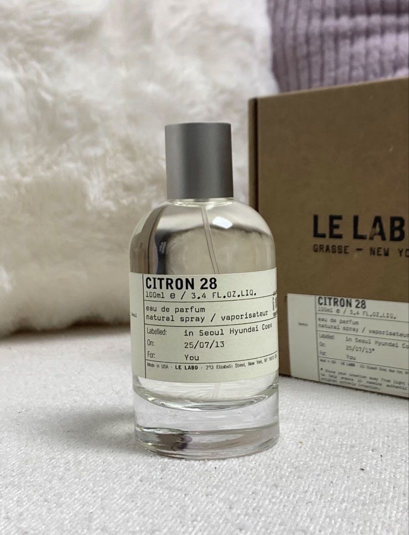 Le Labo Citron 28 100mL (Category: Fragrance & Deodorants) located in Quezon City. Submitted by yswliu66 (Listing ID 1463843312, Image 1). Description: (Seoul Exclusive) 100mL 1 spray missing w/box unli legit check :)) slightly nego can send more pics for lc upon request ✨.