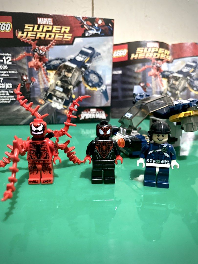 Lego Marvel 76036 Carnage’s Shield Sky Attack (Category: Lego & Building Sets) located in Pasay City. Submitted by lego_room (Listing ID 1463907999, Image 2). Description: Lego 76036 Marvel Carnage’s Shield Sky Attack Like new, complete Guaranteed Authentic With box and manual Retired and hard to find Payment: GCash Send via lalamove, Grab express and J&T express .
