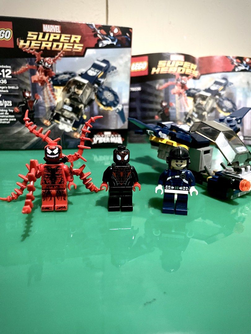Lego Marvel 76036 Carnage’s Shield Sky Attack (Category: Lego & Building Sets) located in Pasay City. Submitted by lego_room (Listing ID 1463907999, Image 3). Description: Lego 76036 Marvel Carnage’s Shield Sky Attack Like new, complete Guaranteed Authentic With box and manual Retired and hard to find Payment: GCash Send via lalamove, Grab express and J&T express .
