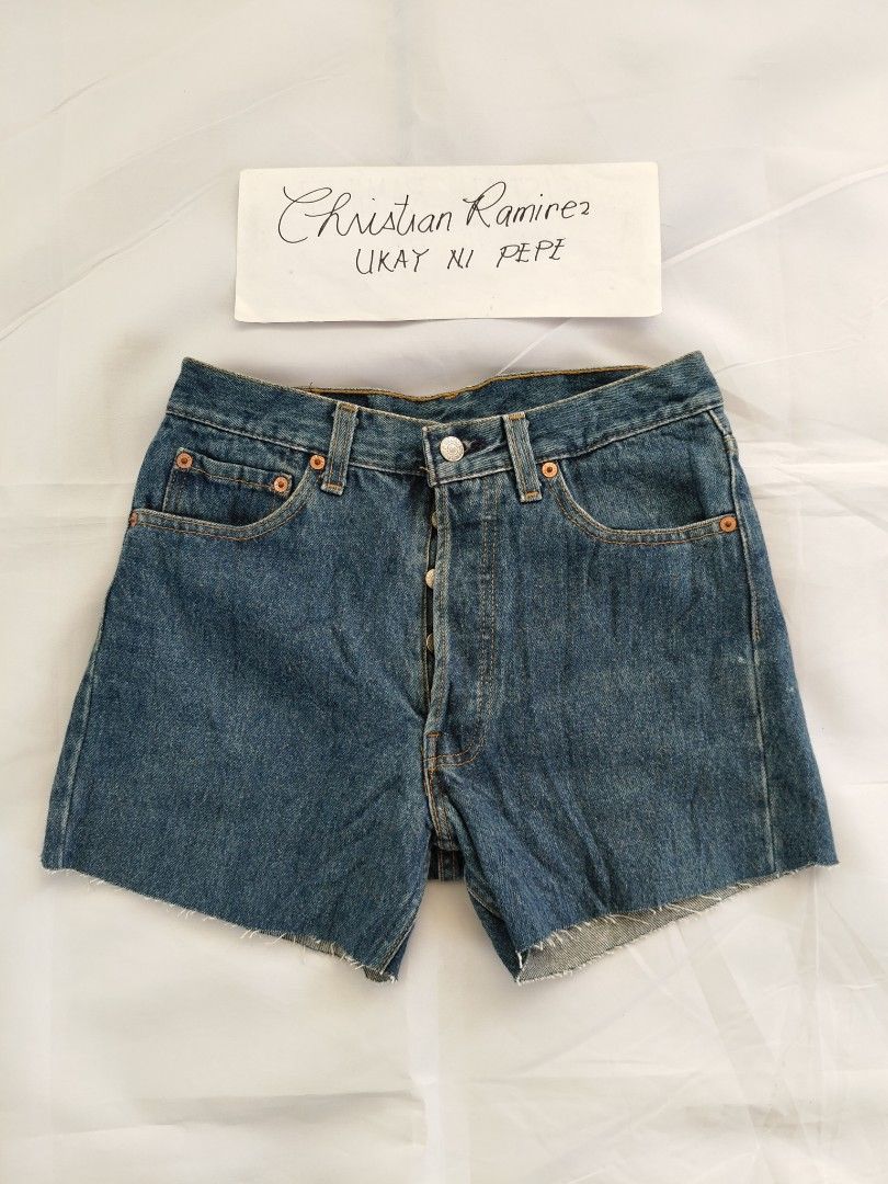 Levi's cut off shorts (Category: Shorts) located in Bocaue. Submitted by ukaynipepe (Listing ID 1463794022, Image 2). Description: Cut off shorts for women Levis 501 30 on tag 28 waist via tape 13 length 11 rise 650+sf Levis 508 Corduroy 29 on tag 28 waist via tape 15 length 10.5 rise 600+sf Levi's 501 24 on tag 26 via tape 13 length 10 rise 450+sf 1500 aspack free shipping.