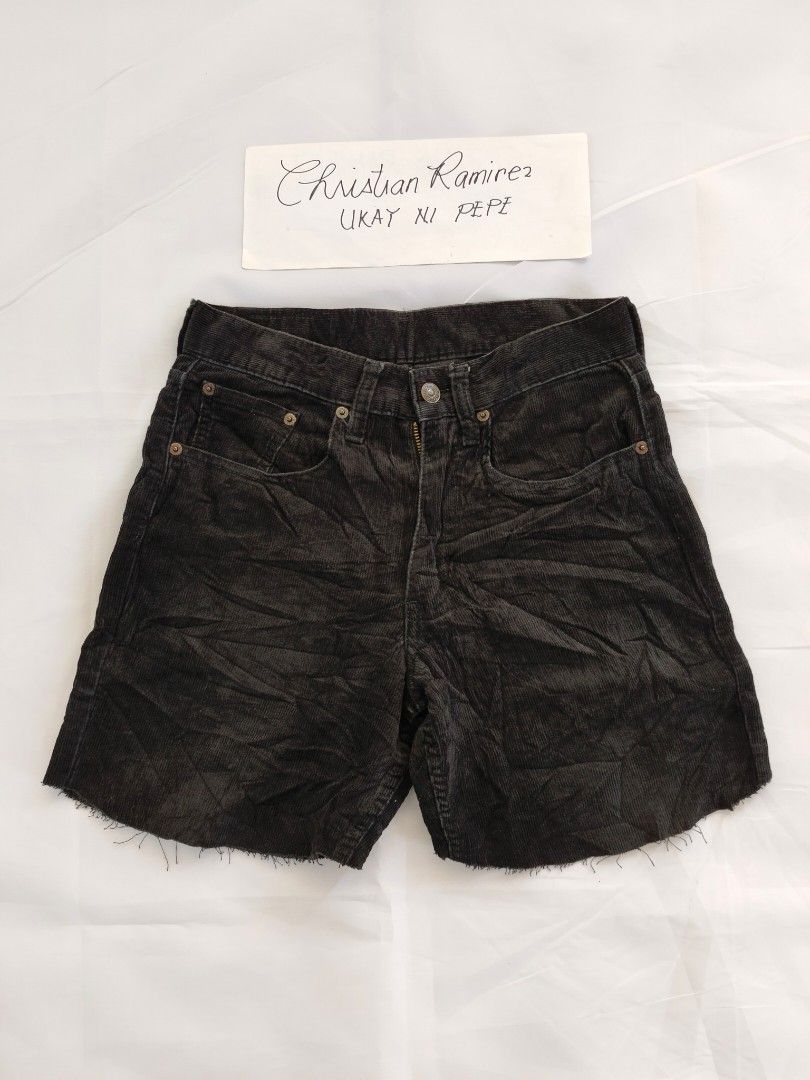 Levi's cut off shorts (Category: Shorts) located in Bocaue. Submitted by ukaynipepe (Listing ID 1463794022, Image 3). Description: Cut off shorts for women Levis 501 30 on tag 28 waist via tape 13 length 11 rise 650+sf Levis 508 Corduroy 29 on tag 28 waist via tape 15 length 10.5 rise 600+sf Levi's 501 24 on tag 26 via tape 13 length 10 rise 450+sf 1500 aspack free shipping.