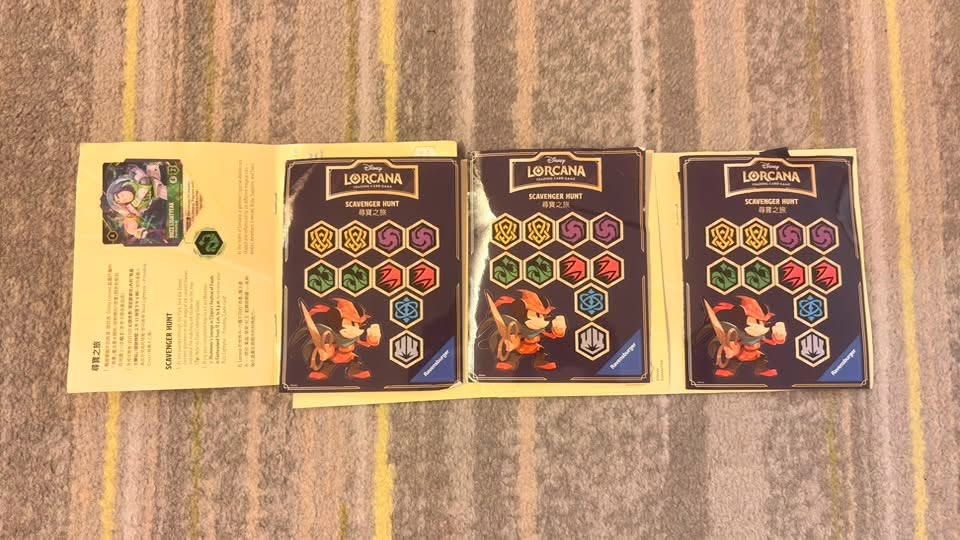 Disney Lorcana Trading Card Game (Category: Card Packs) located in San Fernando. Submitted by jazzclosetest2018 (Listing ID 1463853790, Image 1). Description: Baka po may looking/buying ng ganito? Galing kami ng hongkong disneyland last Sep. 07, 2026 kasama sa tickets namin binigay yan kung may interesado PM/DM lang from San Fernando, Pampanga location ko. Thank You😊 Price: 1499 + SF (ASPACK DEAL) 🔴DisneyLorcana Trading Card Game🔴 *Complete & 