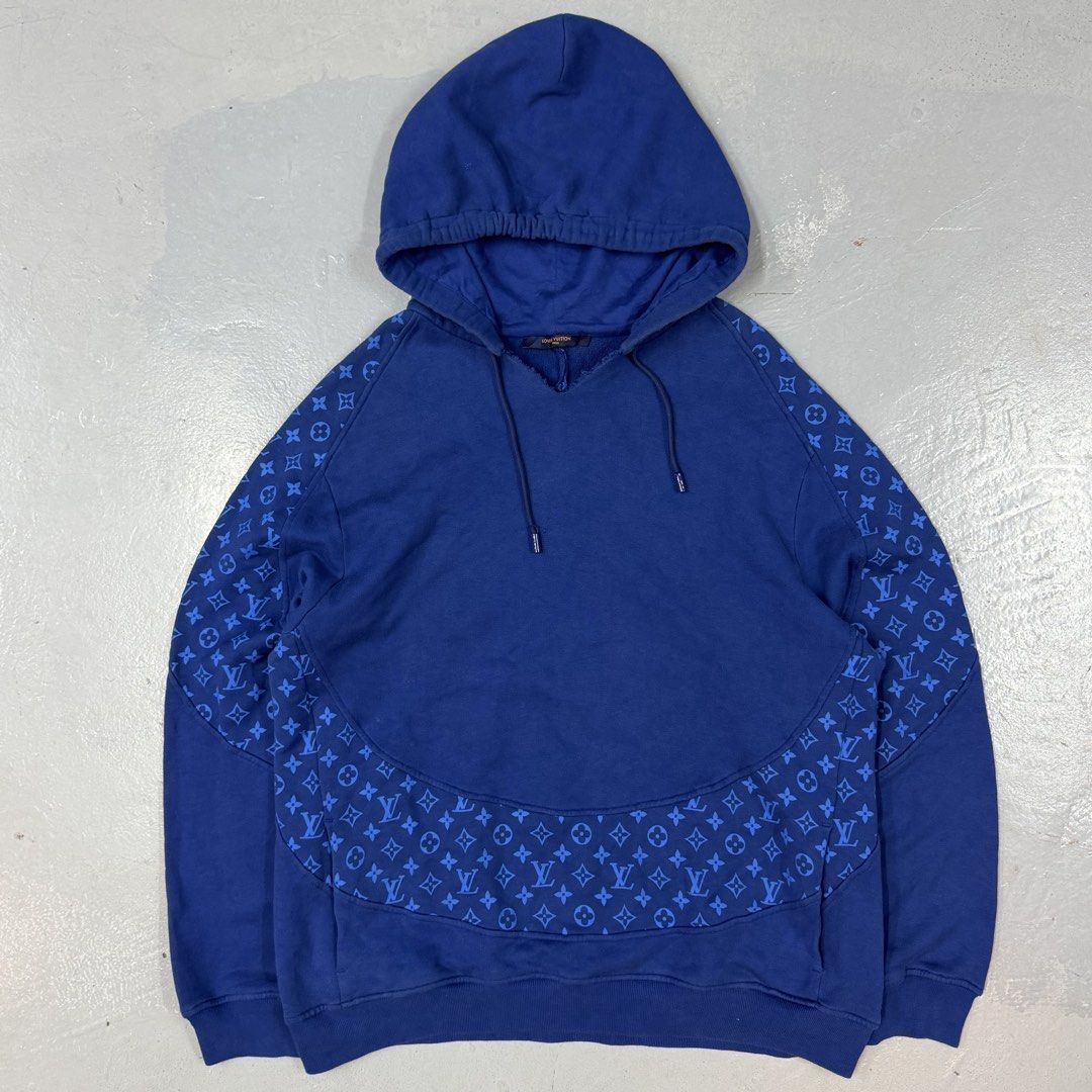 Louis Vuitton Circle Cut Hoodie (Category: Coats, Jackets and Outerwear) located in Taguig. Submitted by goodfindscollection (Listing ID 1463924113, Image 1). Description: authentic vneck style hoodie good condition .