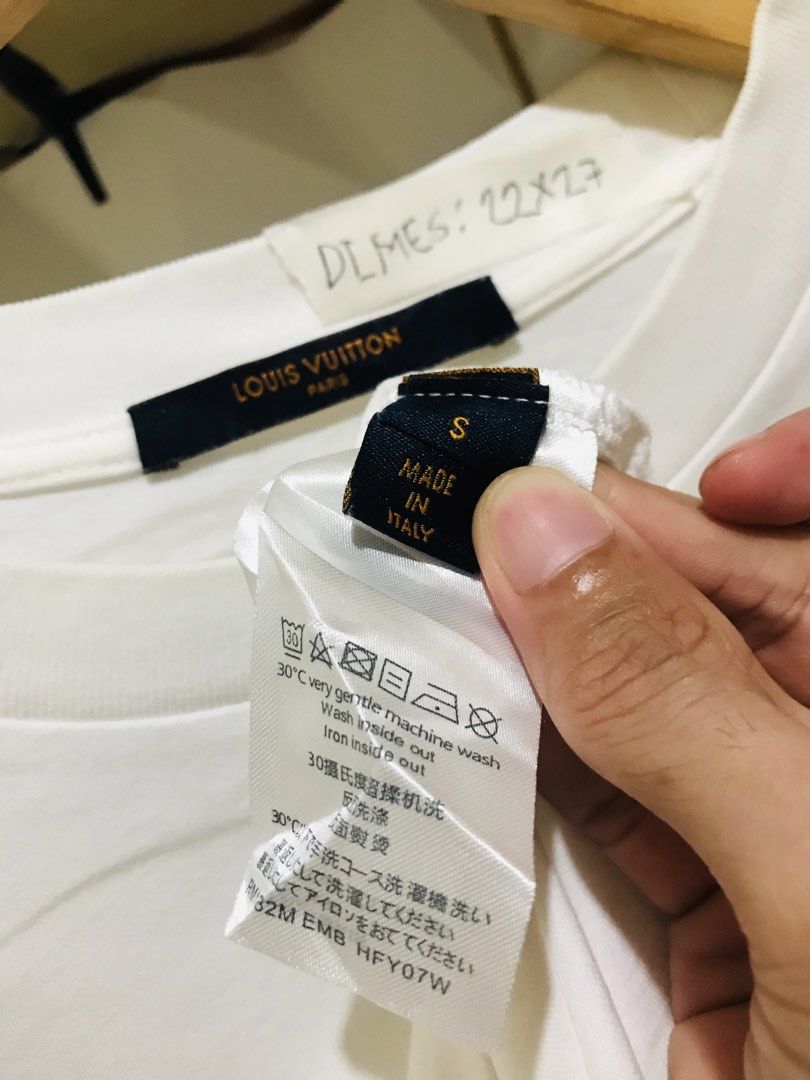 Louis Vuitton Rainbow Monogram T-Shirt (Category: Luxury Apparel) located in Rizal. Submitted by drthriftfour (Listing ID 1463863118, Image 2). Description: - Authentic Louis Vuitton T-Shirt - Color: White with vibrant rainbow monogram print - Size: S - Made in Italy - Ideal for casual wear.