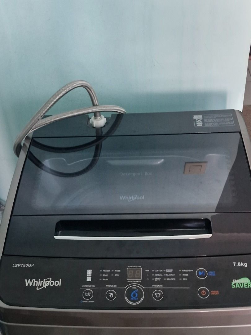 LSP780GP WHIRLPOOL 7.8KG TOPLOAD (Category: Washing Machines and Dryers) located in Caloocan City. Submitted by grandocean.141438 (Listing ID 1463895604, Image 2). Description: With adjustable stand with 4 wheels.