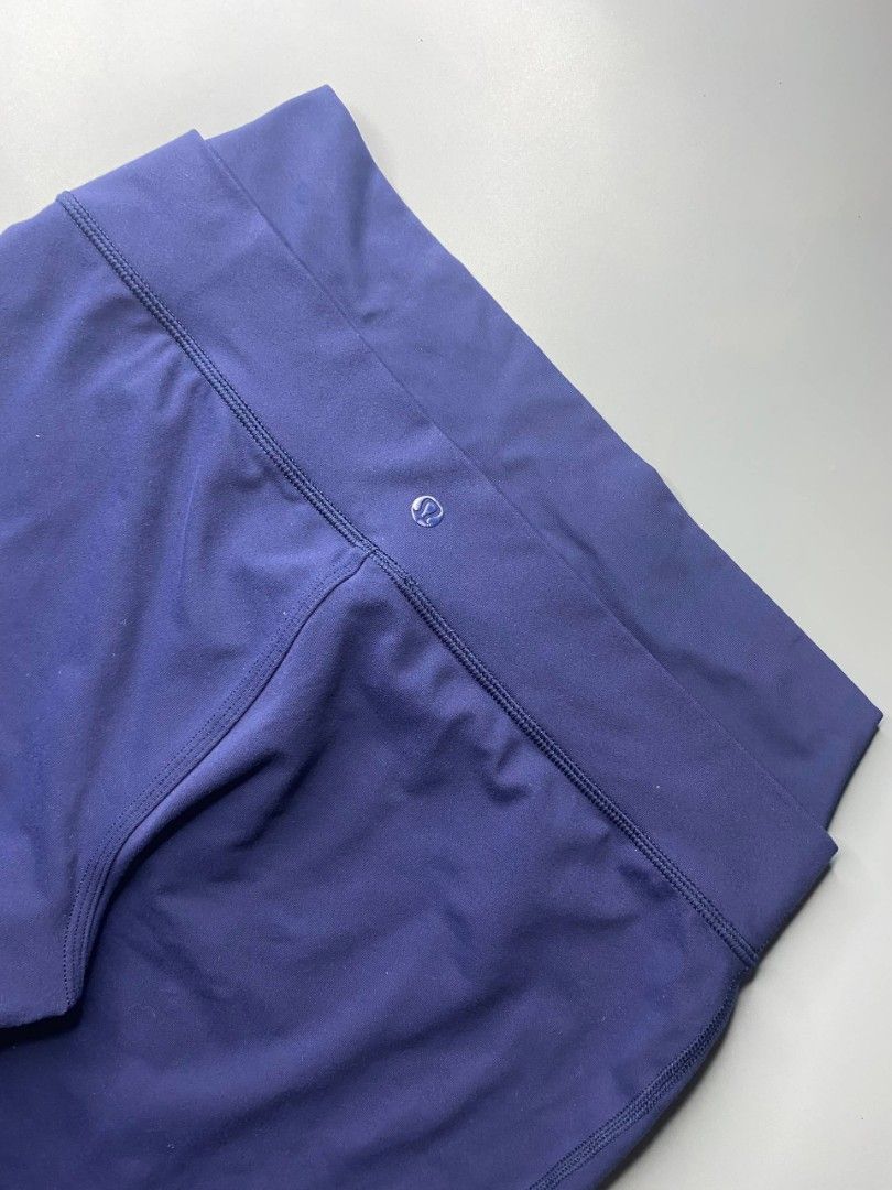 Lululemon Navy Blue Leggings (Category: Activewear) located in Ajuy. Submitted by quickcrystal-effaca (Listing ID 1463876623, Image 3). Description: - Navy blue Lululemon leggings - High-waisted fit - Cropped length with a slight flare at the hem - Smooth and stretchy material - Comfortable for workouts and casual wear - Perfect for everyday activities.