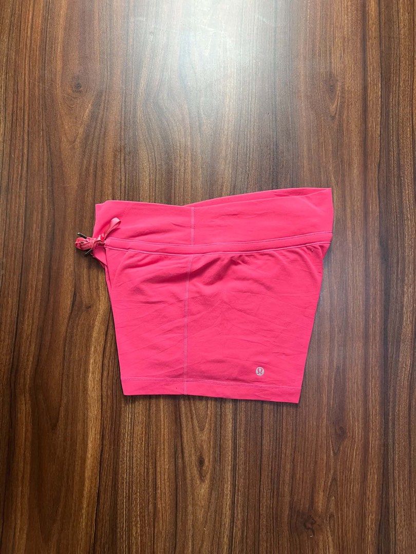 Lululemon Pink Athletic Shorts dot 6 (Category: Shorts) located in Oroquieta. Submitted by zjstg (Listing ID 1463876230, Image 1). Description: - Pink Lululemon shorts - Dot 6 - Drawstring with Lululemon branded aglets - Ideal for workouts or lounging - Comfortable and stretchy material -Excellent/No issue -350+sf.