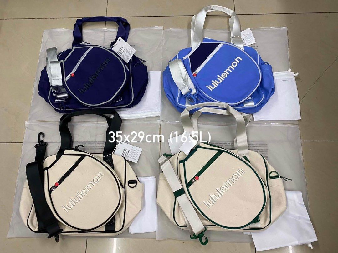 Lululemon Racket / paddle bag ( LIGHT BLUE ONLY AVAIL ) (Category: Announcements) located in Valenzuela. Submitted by markailandco. (Listing ID 1463904065, Image 1). Description: Brandnew With ziplock Light blue only 2100 Ready to ship.