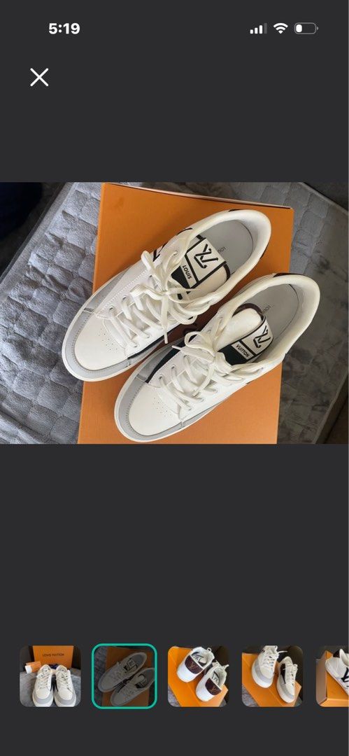 LV Sneakers (Category: Sneakers & Footwear) located in Quezon City. Submitted by liezl.marie (Listing ID 1463835128, Image 2). Description: A pair of Authentic L..V.. Charlie Line Sneakers in a white, gray, and black colorway. -Like new condition - Size 9.5 - Complete inclusions 39,800 Open for layaway. Disclaimer: We are not affiliated, associated, authorized, endorsed by or in any way officially connected with any other company or luxury brand.