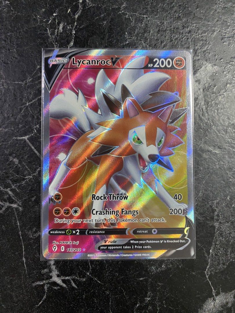 Lycanroc V Fullart 187/203 - Evolving skies (Category: Raw Singles) located in Makati City. Submitted by choylazcano (Listing ID 1463825980, Image 1). Description: .