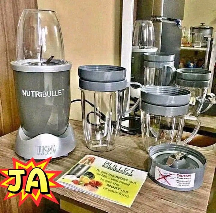 Magic Bullet NutriBullet Blender 12-Piece Set (Category: Juicers, Blenders & Grinders) located in Manila. Submitted by berdenmarl01688 (Listing ID 1463929938, Image 1). Description: - Magic Bullet NutriBullet blender - 12-piece set included - Powerful 600W motor - Ideal for smoothies and shakes - Comes with cups, blades, and recipe booklet - Simple to operate and clean - Achieve your daily nutrient intake easily.