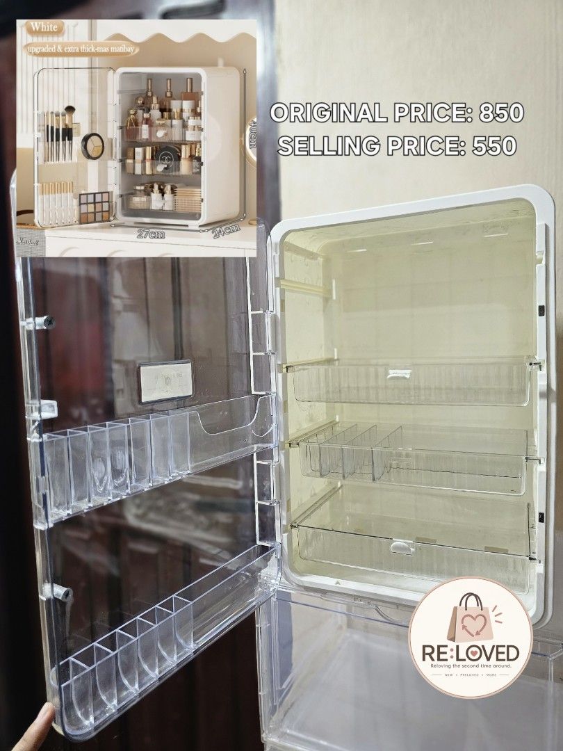 MAKEUP/JEWELRY ACRYLIC ORGANIZER (Category: Accessory Holder, Box & Organizers) located in General Trias. Submitted by relovedbyshika (Listing ID 1463925530, Image 1). Description: What You See Is What You Get! Open to reasonable offers. ✨ 📍TAFT/ CAVITE 🚚 LALAMOVE/🍊 CHECKOUT.