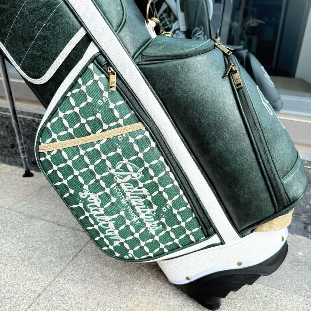 Malbon x Ballantine Golf Stand Bag (Category: Golf) located in Manila. Submitted by alphonse01 (Listing ID 1463928030, Image 2). Description: MALBON x BALLANTINE’S COLLABORATION (Limited Edition) - Brand new - Classic green and white color scheme - Multiple pockets for ample storage - Includes a comfortable shoulder strap - Ideal for your next round of golf Meetup: Angeles / Mabalacat / Clark Pampanga Can ship via: Victory Liner, Lalamove, J&T de
