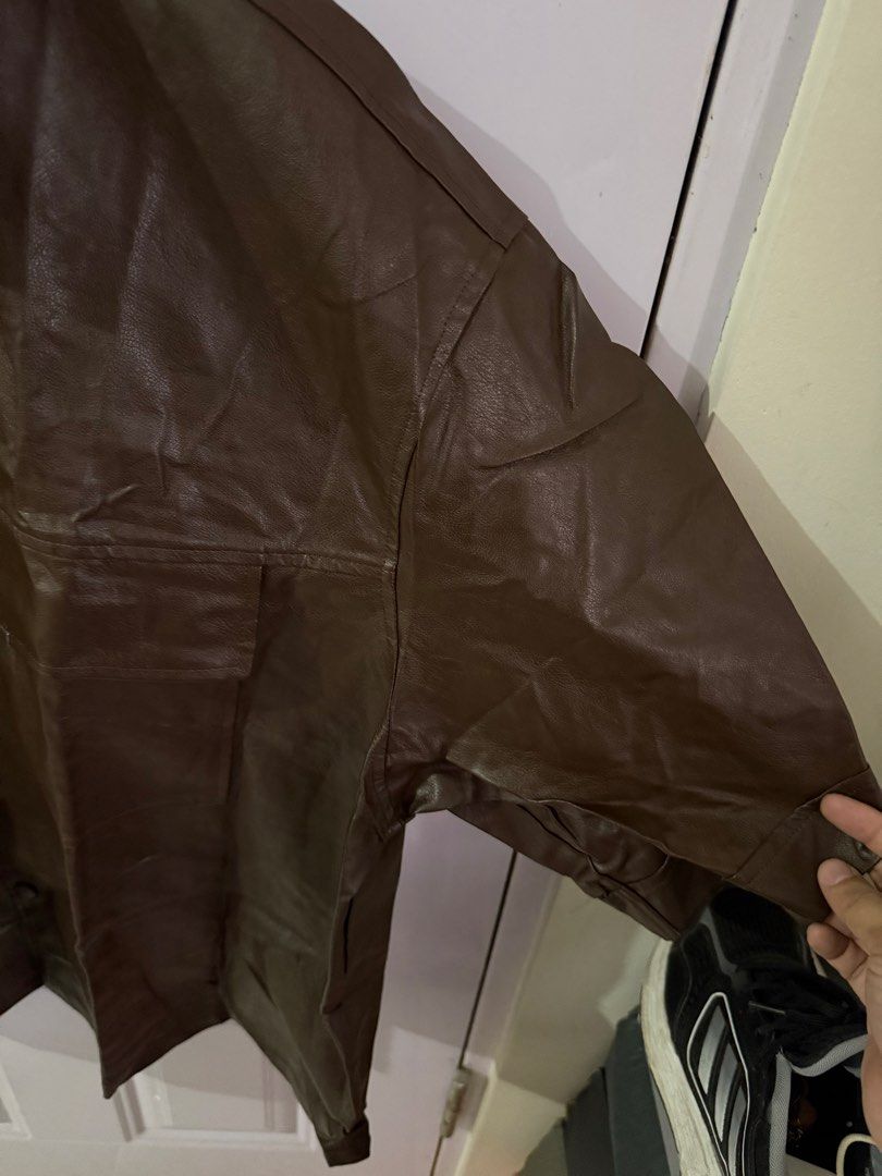 MANFINITY Buttow Down Leather Polo for Plus Size (Category: Coats, Jackets and Outerwear) located in Las Pinas. Submitted by sellerkjb (Listing ID 1463836747, Image 3). Description: BRAND NEW LAST PRICE POSTED // FIRM NA PO ITO WILL NOT ENTERTAIN LOW OFFERS LAS PINAS CITY.
