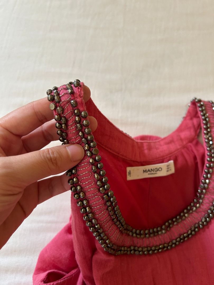 Mango Dress (Category: Dresses) located in Batangas. Submitted by dusclutter (Listing ID 1463773310, Image 2). Description: RFS: decluttering With some gems missing (As seen in photo). Other than that, no other flaw Loc: Sto tomas, Batangas MOP: Maribank / Gcash / Maya / BDO Shipping c/o buyer.