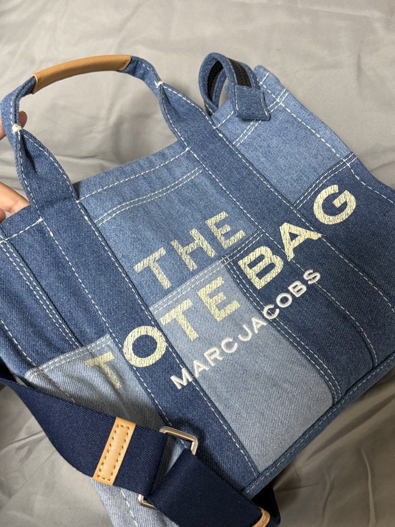 Marc Jacobs The Tote Bag Denim Patchwork (Category: Tote Bags) located in Marilao. Submitted by wantmyprelovedthings (Listing ID 1463860601, Image 3). Description: As good as new Preloved Pasabuy from my tita in USA No haggle na po. Last price na sa 8k.