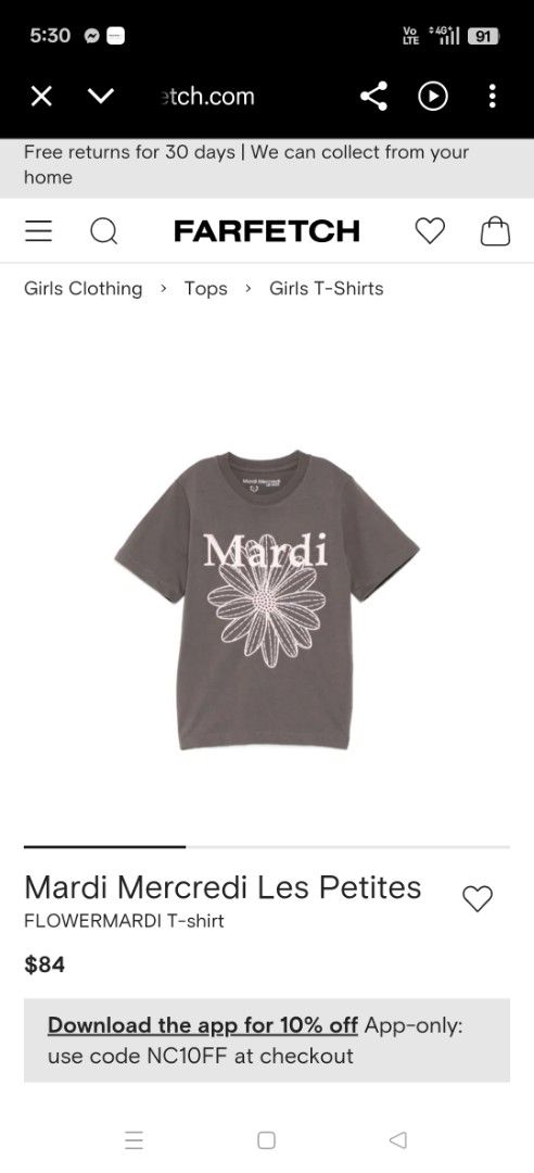 Mardi Mercredi Flower T-shirt Grey (Category: Tshirts & Polo Shirts ) located in Davao. Submitted by noelamihan05424 (Listing ID 1463803621, Image 2). Description: - Brand: Mardi Mercredi - Color: Grey - Graphic: Large white flower with 'Mardi' text - Style: Short sleeves, crew neck - Occasion: Casual wear - Best fit to XL - Dimes 23x30 - Color rate 9.8/10 - No issue - Colors of the posted pictures may vary of the lighting .
